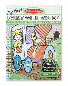 Водные раскраски «Транспорт» с кисточкой (Melissa & Doug, 9339_md)